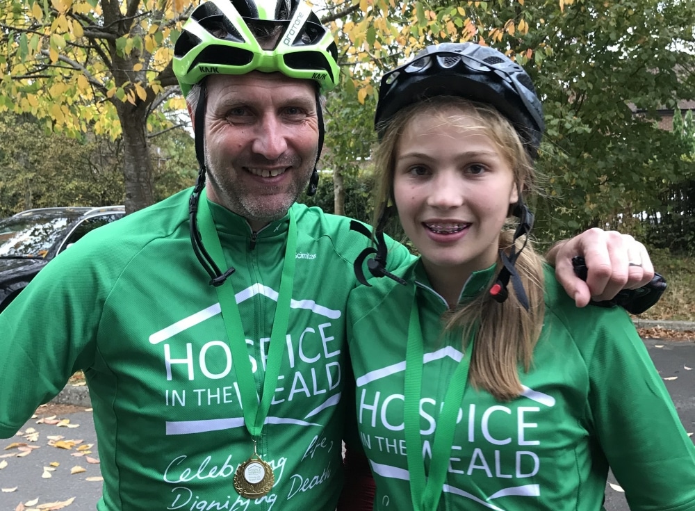 Cyclist Edie goes on a gran tour for Hospice in the Weald